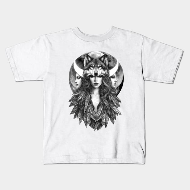 Hecate Kids T-Shirt by andreahrnjak